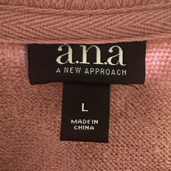 a.n.a Women's V-Neck Sweater - Rose / Peach Color - Picture 11 of 12